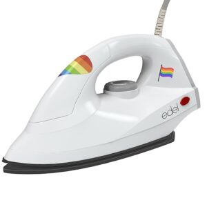 Edel by Lifelong Pride 1000 Watts Dry Iron with Advance Sole Plate, Aerodynamic Design, Easy Grip Temperature Knob & 1 Year Manufacturer’s Warranty |White| EDDI1
