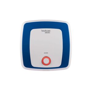 Hindware Atlantic Amelio 15L 5-Star Rated Vertical Storage Heater (Geyser) Blue With Glsslined Tank, Wall Mounting