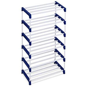Ebee 12 Pair Metal Shoe Stand (Blue, 6 Shelves)