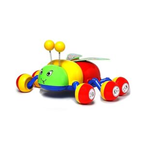 Toyzone Big Bee Pull Along – 71952 | Infant and Pre-School Toy | Free Wheel Toy | Early Age Development Toys for Kids | Pulling Toy with Cord| Push N Pull Toy