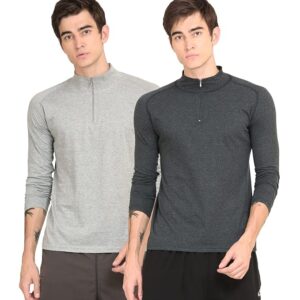 Ap’pulse Men’s 1/4 Zipper Hi Neck (Pack of 2)