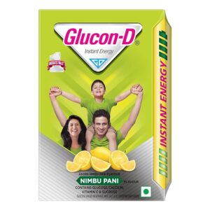 Glucon-D Nimbu Pani Glucose Powder (450g, Refill)| For Tasty & Healthy Tangy Flavoured Glucose Drink| Provides Instant Energy| Vitamin C Supports Immunity| Contains Calcium for Bone Health