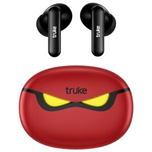 truke Buds BTG3 Bluetooth Truly Wireless in Ear Earbuds with Mic with AI-Powered Noise Cancellation Auto Play/Pause 55ms Chipset 48hrs Playtime Gaming Characterized Design 5.1 IPX4