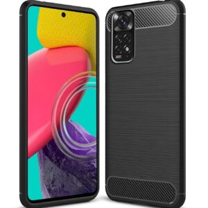 Amazon Brand- Solimo Pouch for Xiaomi Redmi Note 11 (Rubber_Black)