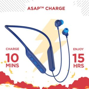 boAt Rockerz 378 Bluetooth Neckband with Spatial Bionic Sound Tuned by THX, Beast™ Mode, ASAP™ Charge, Signature Sound, 25 Hours Playtime & BT v5.1(Midnight Blue)