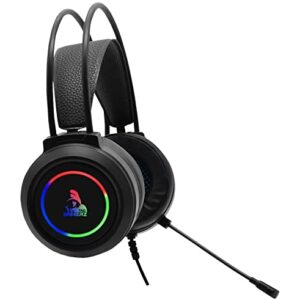TAG RAD Wired USB Gaming Over Ear Headphones, Headset with Mic & RGB Effect