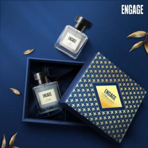 Engage Moments Luxury Perfume Gift for Men, Long Lasting, Ideal Gift for Father, Fresh & Woody, Pack of 2, 200ml