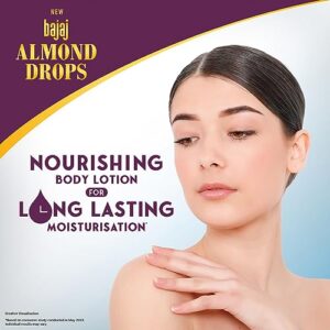 Bajaj Almond Drops Nourishing Body Lotion I Long Lasting Moisturization I Almond Oil & Vitamin E I 600ML