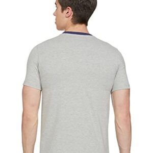 Amazon Brand – House & Shields men’s Regular T-Shirt (HS-S22-TS-15_L.Grey Mel&Blue Dept XL)
