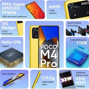 POCO M4 Pro (Yellow, 128 GB) (6 GB RAM)