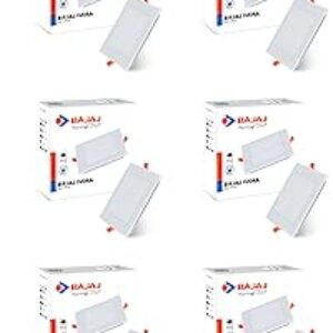 Bajaj IVORA LED Panel 9W WDL Warm Daylight Square (Pack of 10)