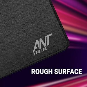 Ant Value MM270 Gaming Mouse Pad-M- Medium with Stitched Edges, Waterproof Non-Slip Base for Gaming & Office – Black