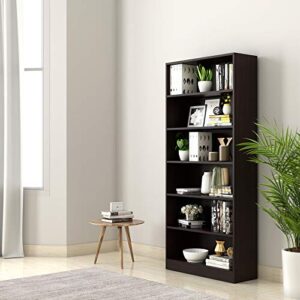 Amazon Brand – Solimo Scarlett Engineered Wood Bookcase (Wenge)