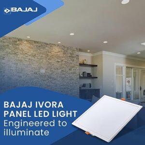 Bajaj IVORA LED Panel 9W WDL Warm Daylight Square (Pack of 10)