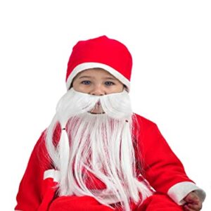 BookMyCostume Santa Claus With Premium Beard Complete Set Christmas Kids & Adults Fancy Dress Costume – Premium 1-2 years