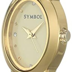 Amazon Brand – Symbol Women Stainless Steel Spring-Summer’21 Analog Ivory Dial Watch-Az-Syw-Ss21A-04A, Band Color-Gold