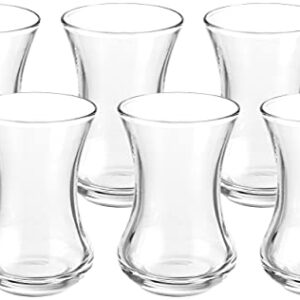 Amazon Brand – Solimo Multipurpose Glass 120ml, Set of 6, Transparent