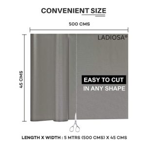 Ladiosa Shelf Liners for Kitchen Shelves, Cupboard Sheets, Anti Slip Mat, Shelf Liner, Fridge Mats, Drawer Mat45x500cm(5meter), Ethylene Vinyl Acetate