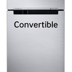 Samsung 236 L, 3 Star, Convertible, Digital Inverter with Display Frost Free Double Door Refrigerator (RT28C3733S8/HL, Silver, Elegant Inox)