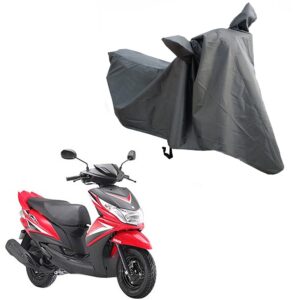 Oshotto Water and Dust Proof Double Mirror Pocket Spyro Bike Body Cover Compatible with Yamaha Ray Z (Grey)