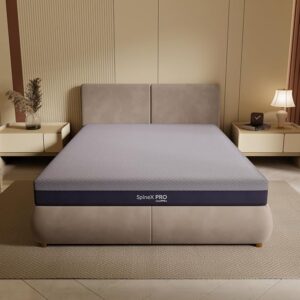 sleepyhug AirCell Ortho SpineX PRO 4 inch Orthopedic Mattress, CoolFlow Memory Foam Mattress with Honeycomb Grid HR Foam, for Queen Bed, Back Pain Relief, Firm Yet Soft, Removable Cover (72x60x4)