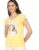 SUGR by Unlimited Women Regular Fit T-Shirt (Light Yellow_S)
