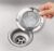Styxon Kitchen Bathroom Sink Drain Strainer Screen, Stainless Steel Sink Garbage Disposal Stopper Mesh Basket, 4.5 Inch, Silver
