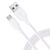 AirCase Tizum Usb To Micro 2A Fast Charging Cable For Android Phones, Laptops, Printers, Silver Plated Connectors, Data Sync & 2A Fast Charging Cable, 480Mbps Data Sync, 1M, (White)