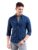 The Indian Garage Co Men’s Slim Shirt (1119-SH26-05-Navy & Blue_Navy XX-Large)