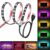 Desidiya® USB 5V 5050 RGB LED Flexible Strip Light Multi-Color Changing Lighting Kit, TV Background Lighting with Mini Controller for TV PC Laptop Bias Lighting (1 Meter for TV’s Up to 28″)