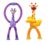 Pluspicks LED 2 pcs Telescopic Suction Cup,Pop Fidget Toys, Cute Animal Sensory Tubes Toys fo
