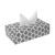 PrettyKrafts Tissue Paper Box Cover Rectangular Shape Napkin Holder use for car,Home and Office, (Single), Qtr Grey