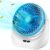 REXERA 4000mAh Rechargeable Desk Fan, Portable Table Fan,USB Fan, USB Battery Powered Quiet Personal Fan,4 Speed for Home Office Travel (Blue)