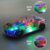 ToyMagic Transparent Mechanical Toy Car|360° Auto Rotating Sensor Car|Gear Machine Vehicle with Multicolor LED Light & Music|Battery Operated|Birthday & Return Gift for Boys & Girls 3+|Made in India
