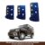 Oshotto 3 Pcs Non-Slip Manual CS-036 Car Pedals Kit Pad Covers Set Compatible with Mahindra Bolero (Blue)