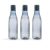 Amazon Brand – Solimo Checkered Plastic Water Bottles, Spill-Proof, 3.2 Cm Neck, Firm Grip (Set of 3, Smoke)