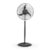 LONGWAY Bolt Black Pedestal Fan, P1 400 mm, Ultra High Speed, 3 Blade, Decorative Star Rated (Black, Pack of 1)