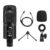 UCEC USB Condenser Unidirectional Mic for PC and Singing Recording Microphones with Mic Gain for Gaming Podcast Studio Vlogging Black
