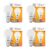 wipro 10W B22 LED Cool Day White Bulb, Pack of 4 (Garnet)