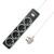 EMBOX 10A Extension Board with Master Switch-Extension Cord with 4 Universal Sockets-Spike Guard with Safety Shutter and LED Indicator-1500W (Black-2 Meter Cable)