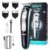 VGR Professional Men’s Hair Clippers, Electric Rechargeable Cutting Kit Beard Trimmer Cordless Low Noise Shaver Kids Adult Daily Travel Use with Guide Combs Brush USB Cord, Multicolor