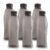 Cello Texas Plastic Pet Bottle, 1 Litre, Set of 6, Black