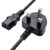 Storite 1.8 m Standard UK Desktop PC Power Cable with Fuse, 3 Pin IEC C13 Computer Power Lead for TV, Printer & SMPS