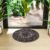 Kuber Industries Door Mat | Round Shape Feather Door Mat |