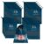 Kuber Industries Pack of 24 Shoe Bags | Shoe Bags for Travel | Non-Woven Shoe Storage Bags | Storage Organizers Set | Shoe Cover with Transparent Window | Shoe Dori Cover | Navy Blue