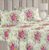 BSB HOME Microfiber 144 TC Aspire 2.O Collections Soft Breathable Wrinklefree Floral Printed Double Bedsheets with 2 Regular Size Pillow Covers, Color White Green Pink Rose